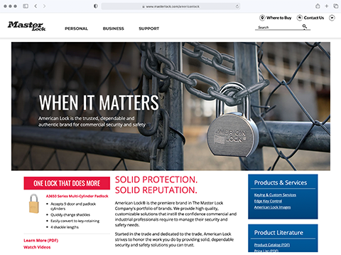 American Lock Website